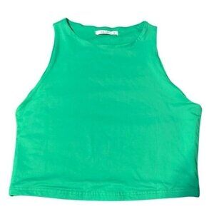 Bundle  Women's Ribbed & Solid Tank‎ Tops Activewear High Neck Cropped